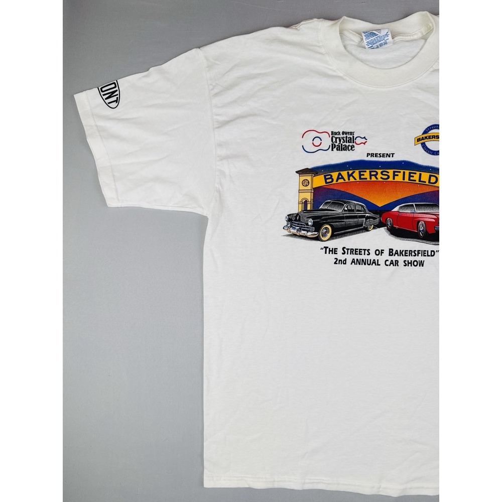 Y2K Hot Rod T Shirt Bakersfield Streets of Bakersfield Car Show XL Sponsor - Picture 3 of 12